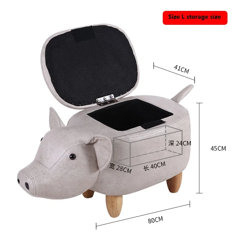 Creative Pig Shoes Storage Bench Home Change Shoes Bench Test Shoes Storage Stool