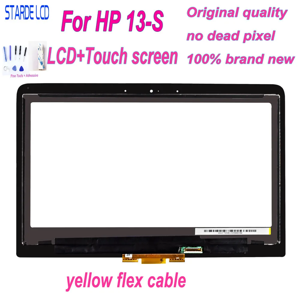 

13 inch For HP Pavilion x360 13-s150sa Spectre 13-4050na 13-S LCD Display Touch Screen Digitizer Assembly with Free Tools