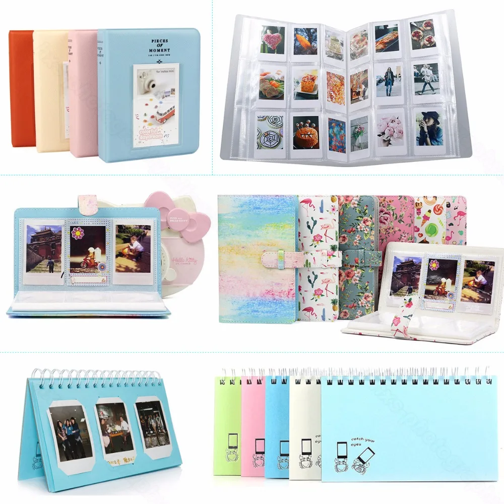 Album for Fujifilm Instax Mini 11 8 9 70 7s 25 26 50s 90 Film, Pringo P231, Instax Share SP-1 SP-2, Polaroid PIC-300 Z2300 Film