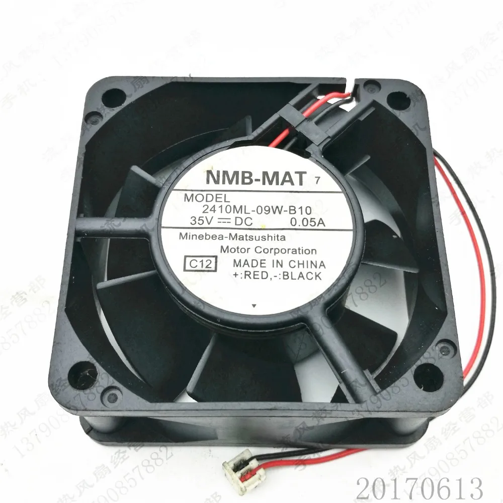 

NMB-MAT 2410ML-09W-B10 C12 DC 35V 0.05A 60x60x25mm 2-Wire Server Cooling Fan