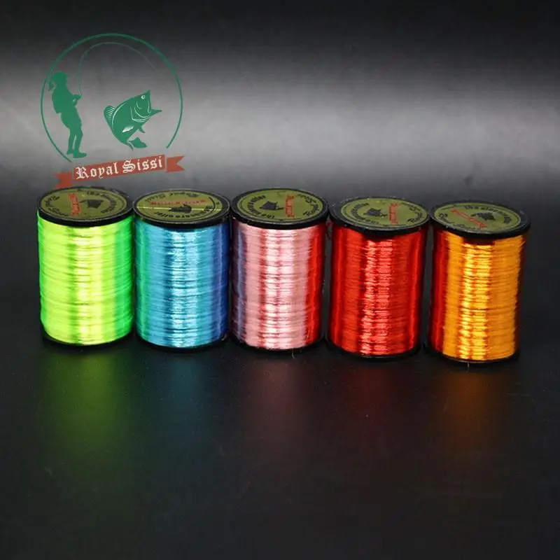 Royal Sissi 10optional Colors Neon fly tying Floss Yarn 300D highlighted fly tying thread Salmon bass fly pattern tying material