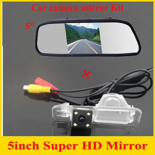 Promotion5 inch HD LED  Rear View Mirror Monitor+Special SONY CCD Car rear view camera for K2 Rio Sedan waterproof night version