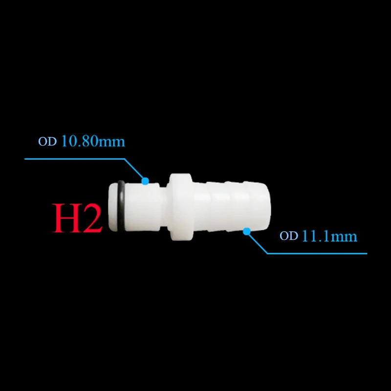 5pcs  CPC Type Quick-Disconnect Hose Barb Quick Connector No Valve Barb to 4.5~11.1mm Tube ID