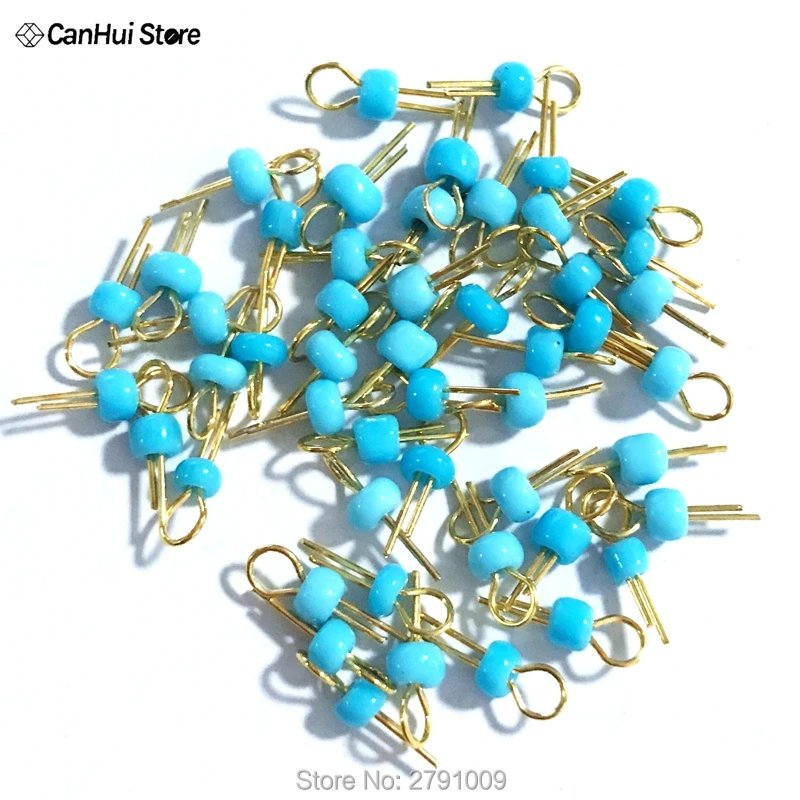 300PCS Six colors*50 PCB Board Test Beads Points Gold Plated Ceramic  Loop  Circuit  Test Needle Test Ring White Black Red Blue