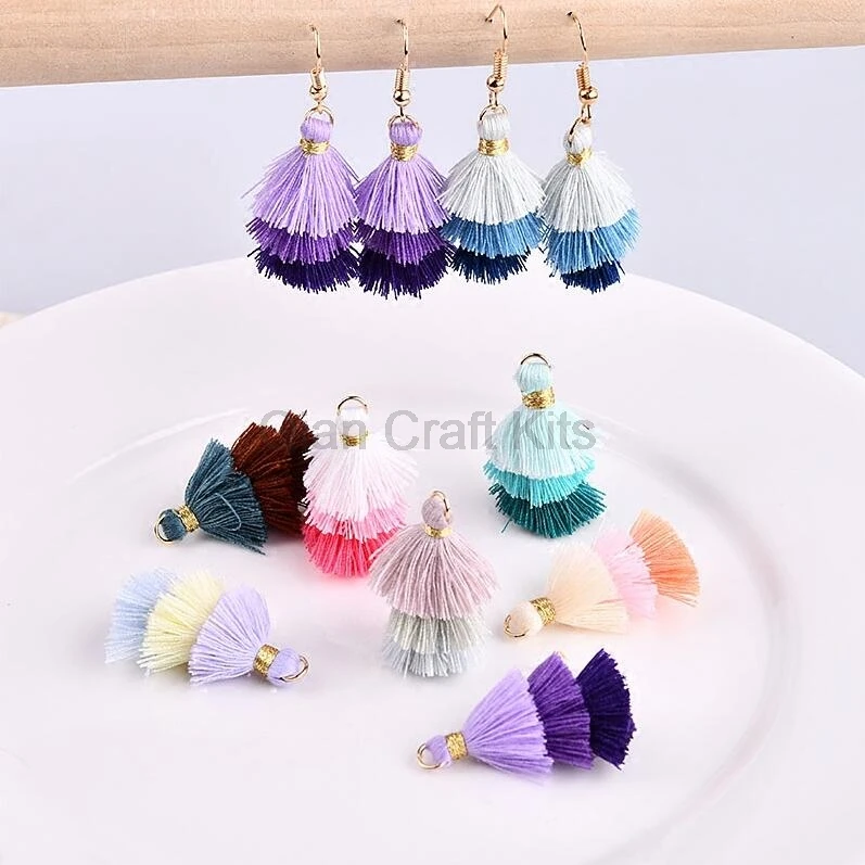 30pcs jewelry accessories/accessory parts/jewelry findings/tassel/diy/Mini Cotton tassel/embellishments/diy accessories