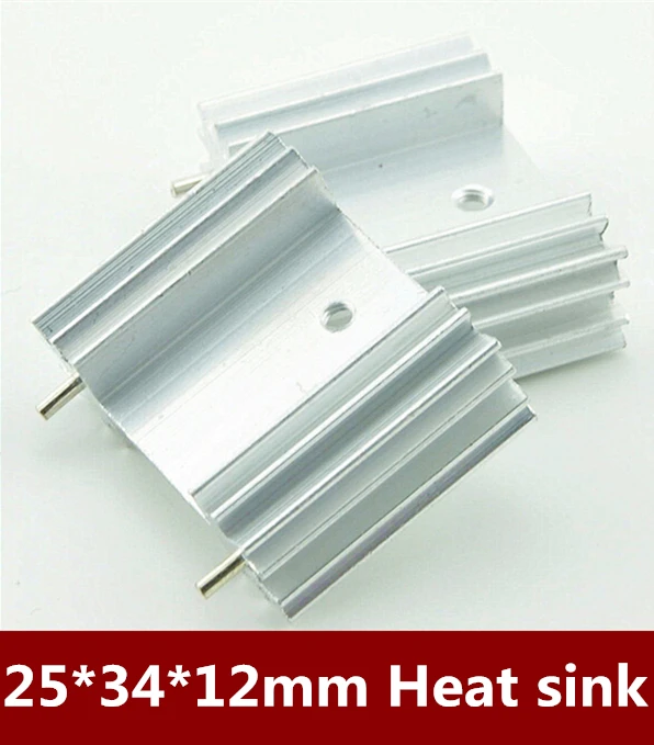 

Brand New 10PCS Transistor TO-3P radiator heat sink aluminum 25 * 34 * 12MM Free shipping