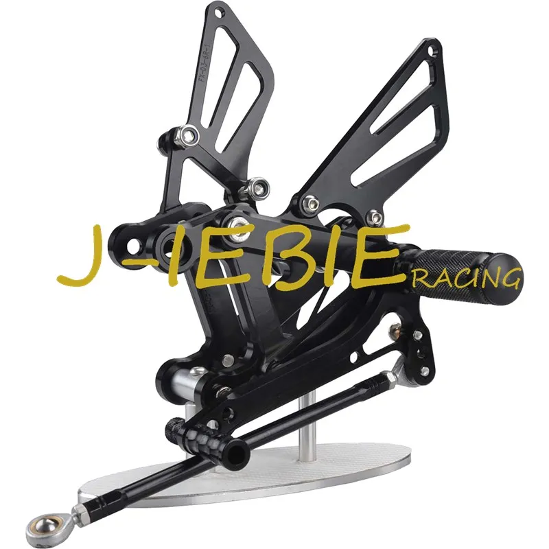 CNC Racing Rearset Adjustable Rear Sets Foot pegs For Kawasaki NINJA ZX6R 1998-2002 ZX9R 1999-2003 ZZR600 2005-2008 BLACK