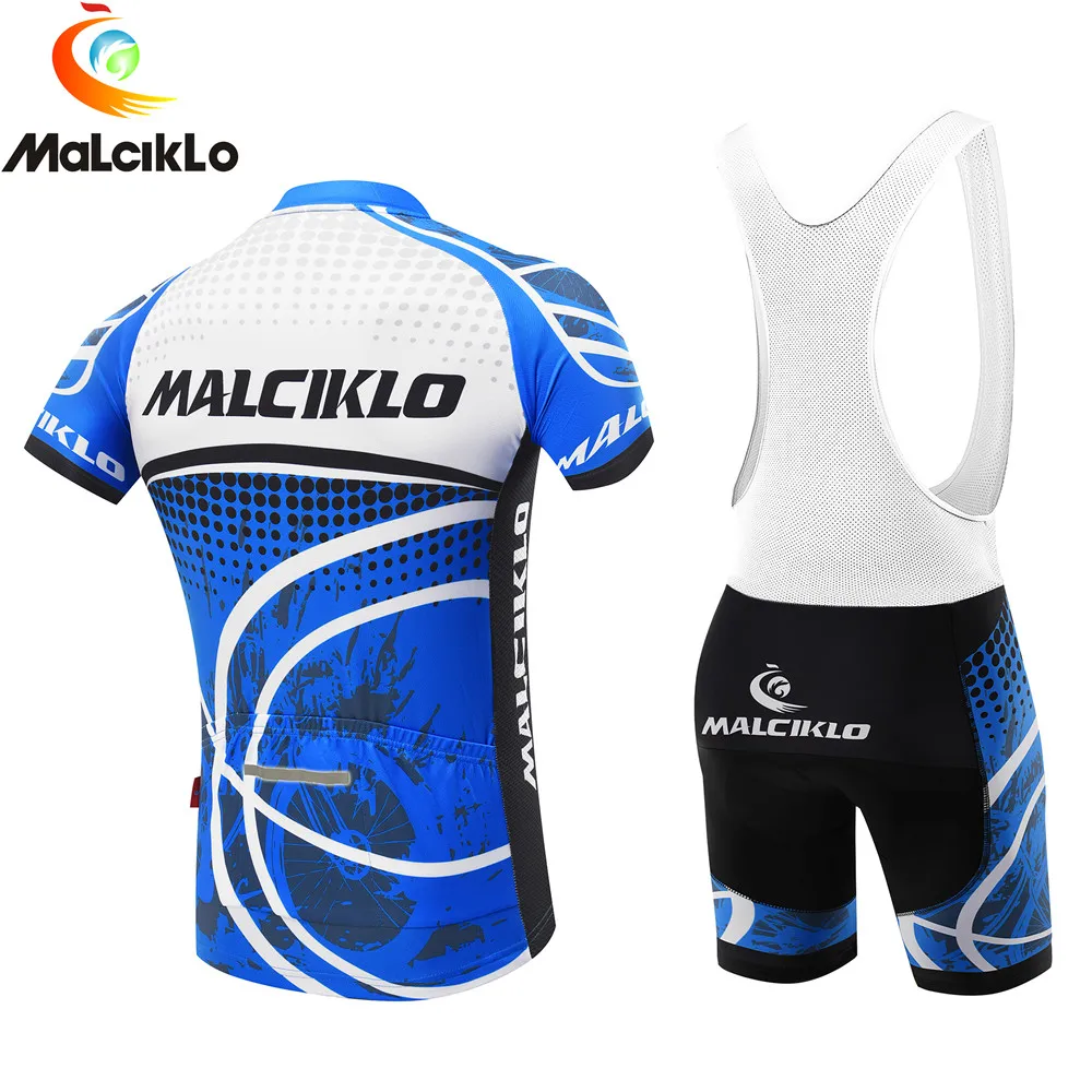 Summer Men's Cycling Jersey Set Breathable Reflective Racing Team Bike Clothing Maillot Ciclismo Hombre  Bicycle Pant Sets