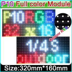 P10 LED Display Panel Module,RGB P10 LED Sign Panel 32x16 Pixel,LED Large Screen Panel 320x160mm,TV Video Wall Components.