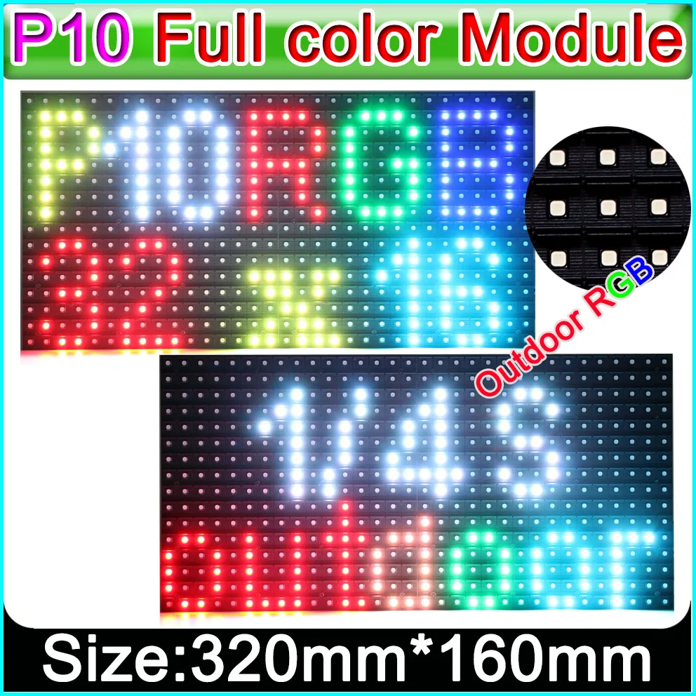 P10 LED Panel Module 320x160,Outdoor Full Color LED Display Screen,LED Signs RGB Video Wall Panel,Outdoor LED Advertising Screen