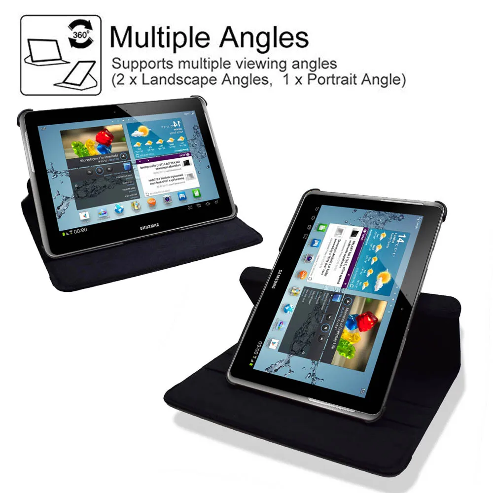 360 Degree Rotating Cover For Samsung Galaxy Tab 2 10.1\