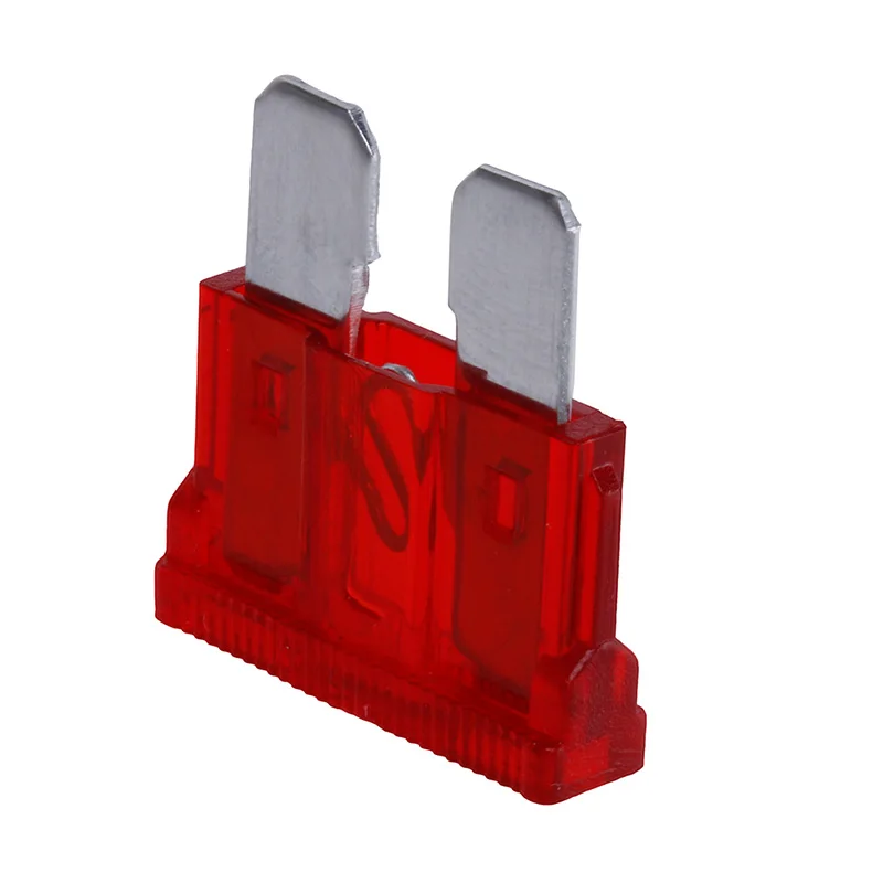 10Pcs 10AMP Blade Fuses Standard Red 10A Flat Fuse Car Bike Motorcycle Van Auto