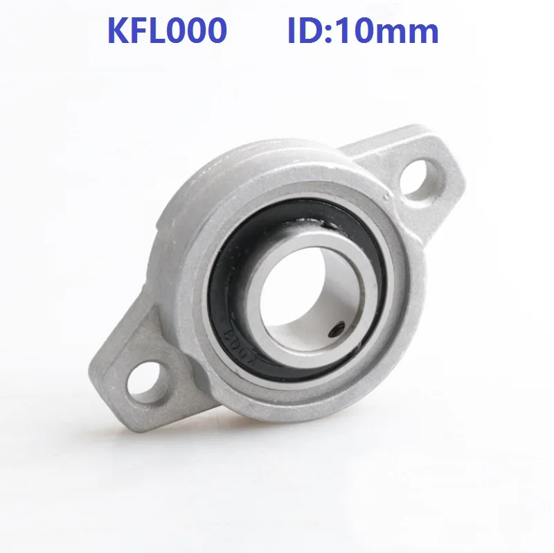 

50pcs/lot KFL000 10mm Bore Diameter Zinc Alloy Bearing Units 10 mm Flange Pillow Block Bearing For CNC FL000