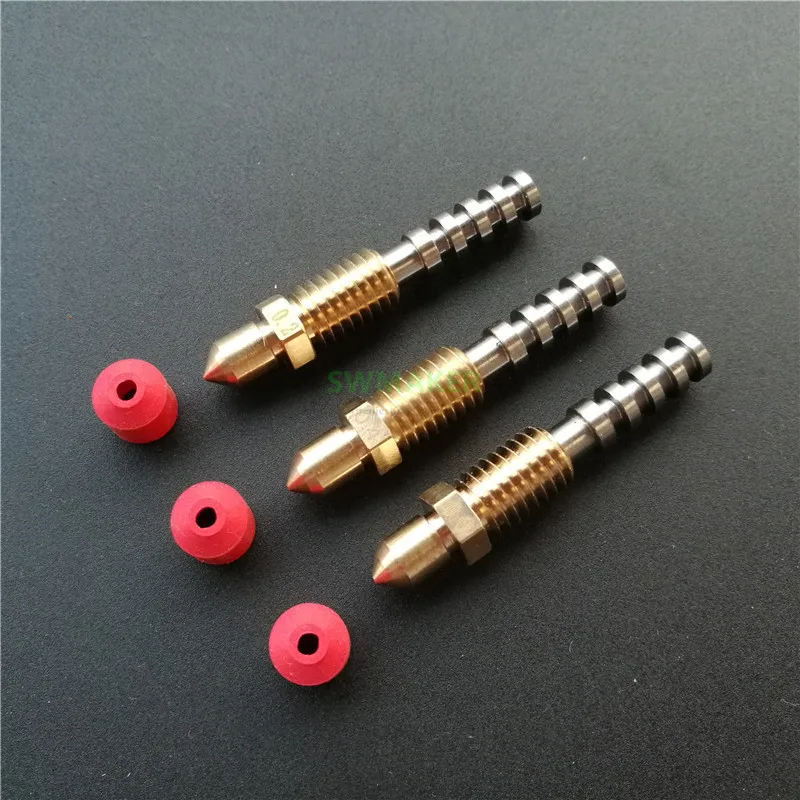 1pcs  UP! Cetus 3D printer nozzle with red SILICONE SOCK factory direct 0.2mm / 0.4mm / 0.6mm High quality