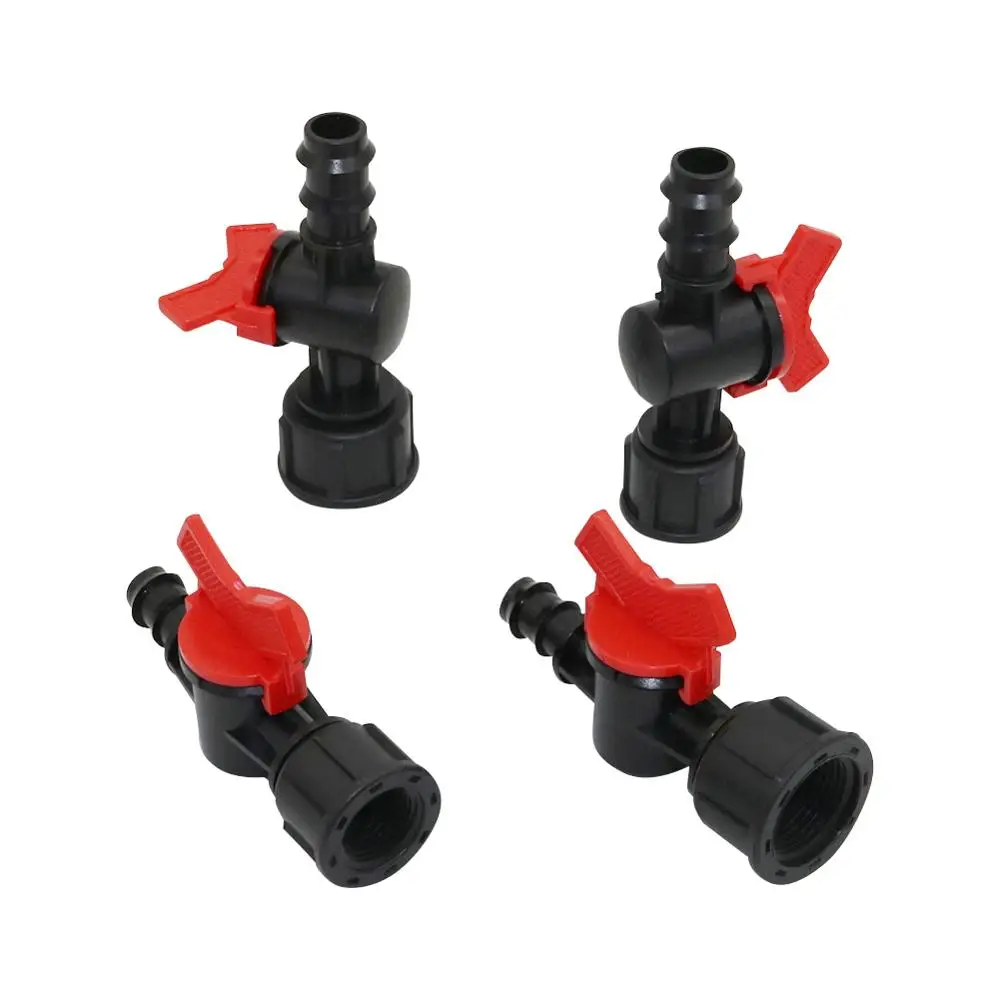 

2Pcs 1/2" ,3/4" Internal Thread to DN16 DN20 Water Hose Valve Garden Drip irrigation waterstop connectors Switch