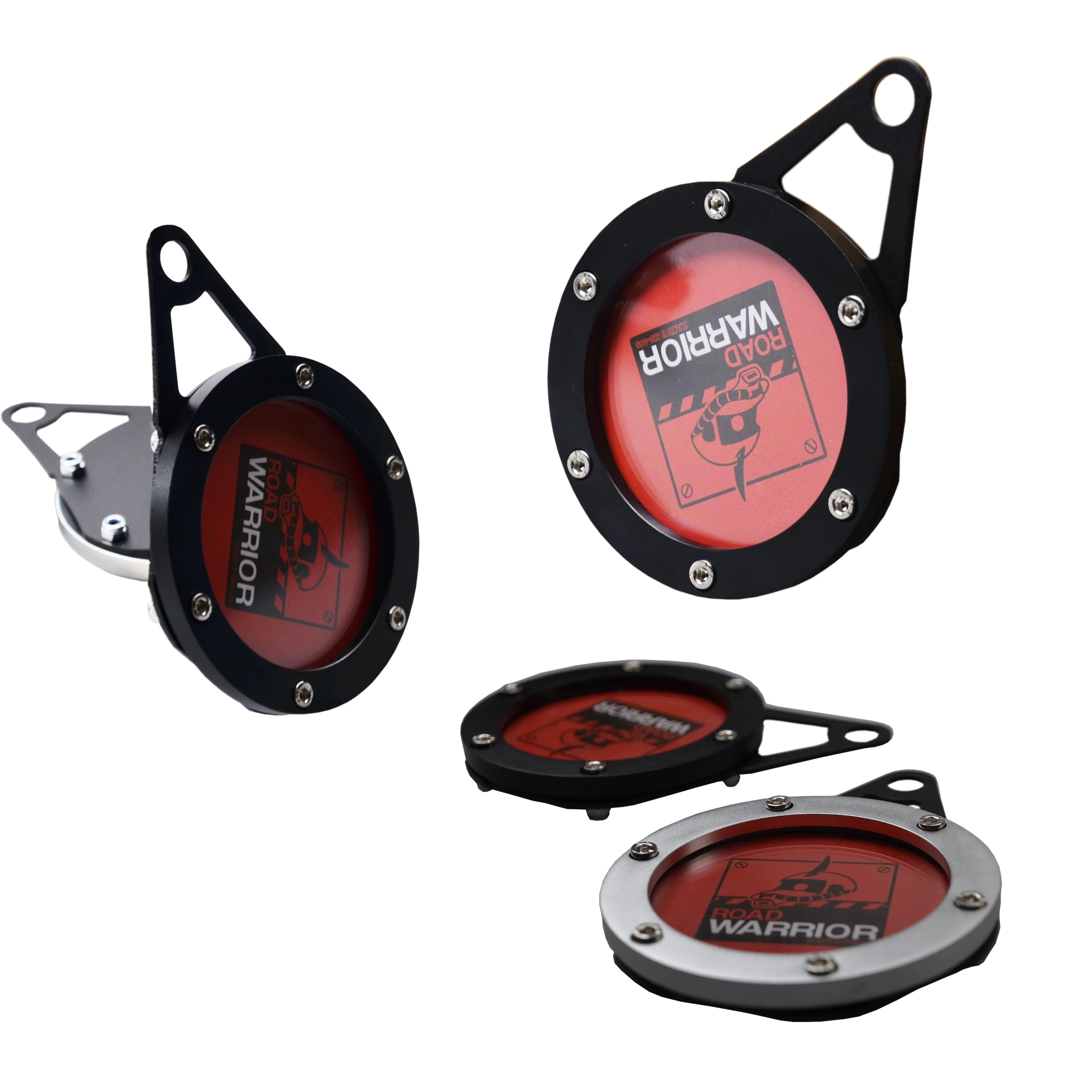 Motorcycle Tax Disc Motorbike Universal Round Tax Disc Cylindrical Holder Frame with Screwdriver Waterproof Fine