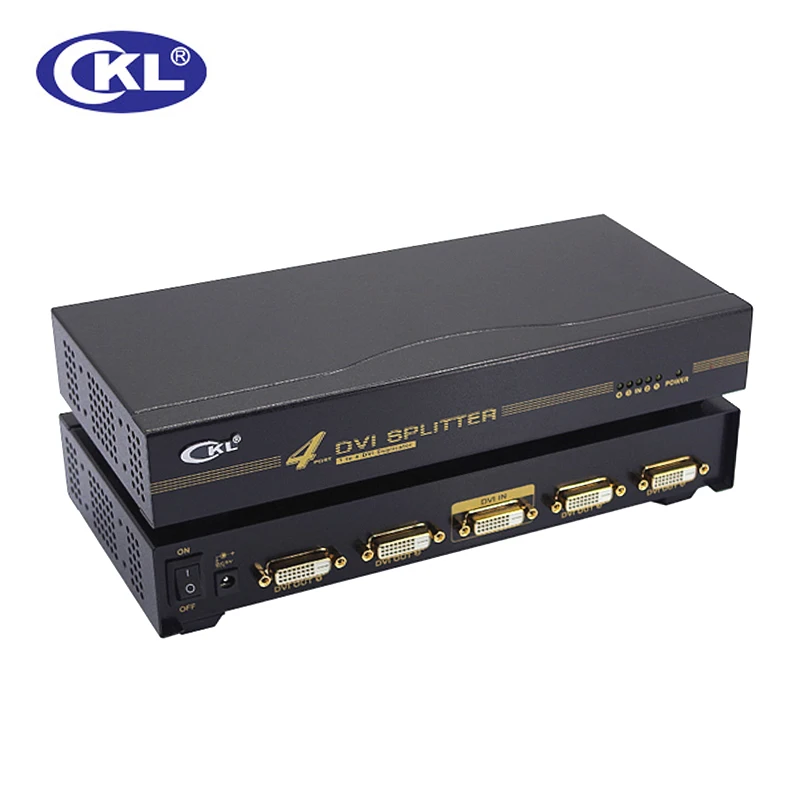 CKL DVI-94E 4 ميناء DVI الخائن 1x4 DVI الفاصل مربع