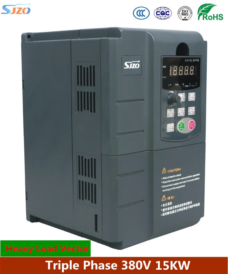 SJZO 511 Series CNC Machine Special Vector Control 15KW 380V Triple Phase Input/Output Converter AC Drive VFD Frequency Inverter