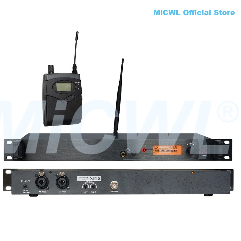 

Pro UHF Wireless Microphone Monitor System EK 300 IEM G3 ear Headphone Moniting MiCWL