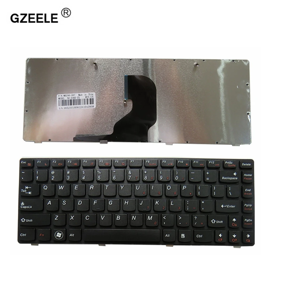 GZEELE US laptop Keyboard For LENOVO Z460 Z460A Z465 English replace keyboards