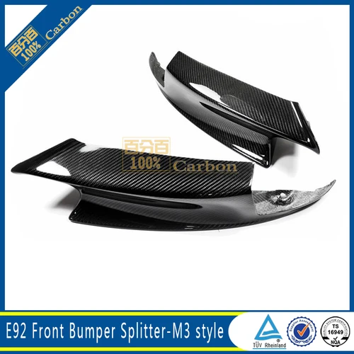 Kohlefaser Frontstoßstange Lippe Splitter für BMW E90 E92 E93 M3