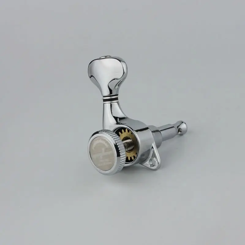 GUYKER Chrome Silver Lock String Tuners Electric Guitar Machine Heads Tuners