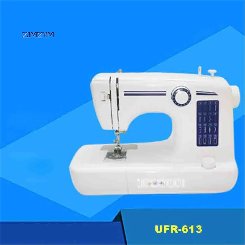 

New Arrival UFR-613 Household Electric Desktop Multi-function Mini Sewing Machine Self-winding Small Sewing Machine 18W Hot Sale