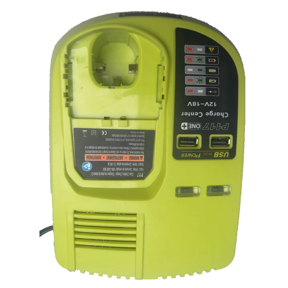 Imagem -02 - Carregador de Substituição para Ferramentas Elétricas Ryobi P117 Ni-cd Ni-mh Bateria Li-ion P107 P108 1218v
