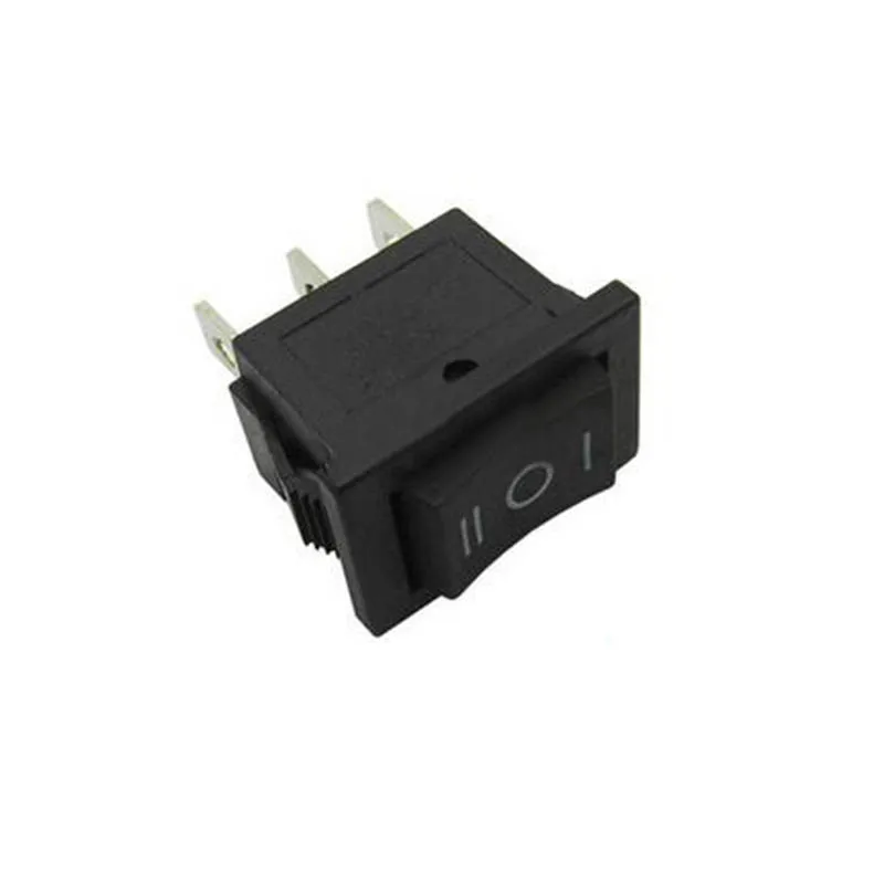 20 Buah 21*15 Mm 6A Saklar Rocker Perahu Rocker Switch 3 Pin 3 Gigi Saklar On-Off aksesoris Listrik