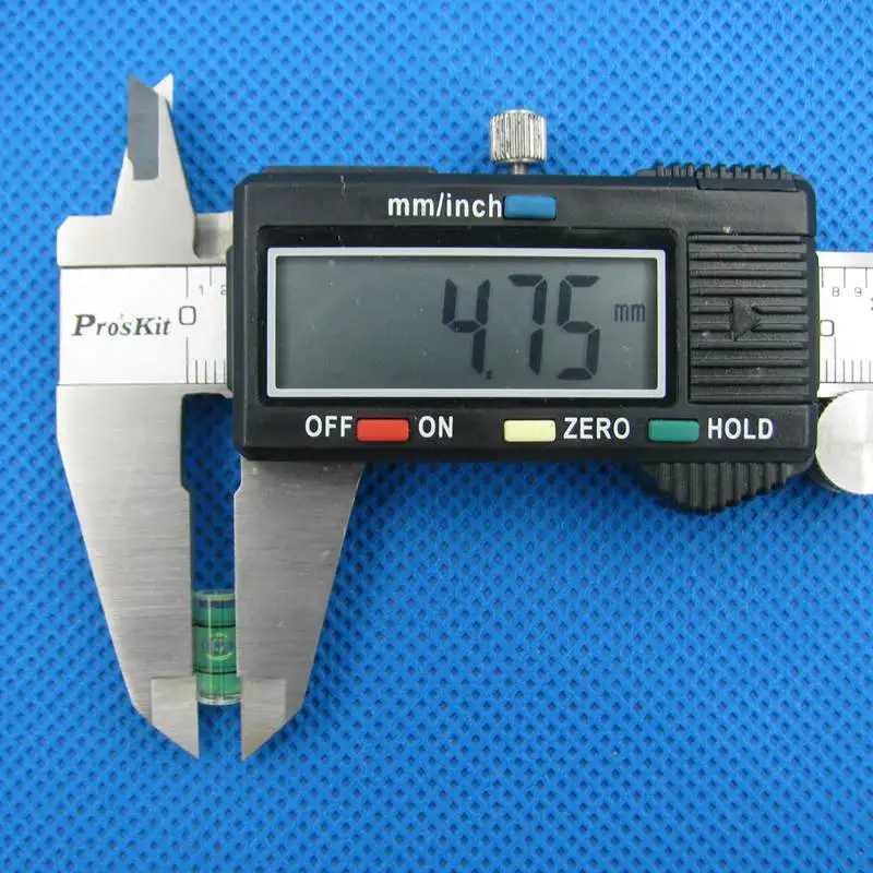 (500 ピース/ロット) 5*12 ミリメートルのプラスチックレベルバブル小さな精神レベルミニバブルレベル測定器