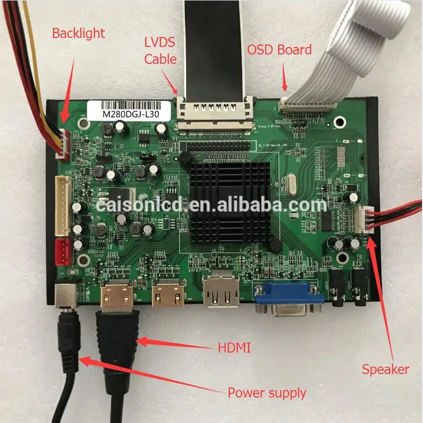 Lcdコントローラーボード,vga,dp,オーディオ,4k,3840x2160の28インチlcdパネルをサポート