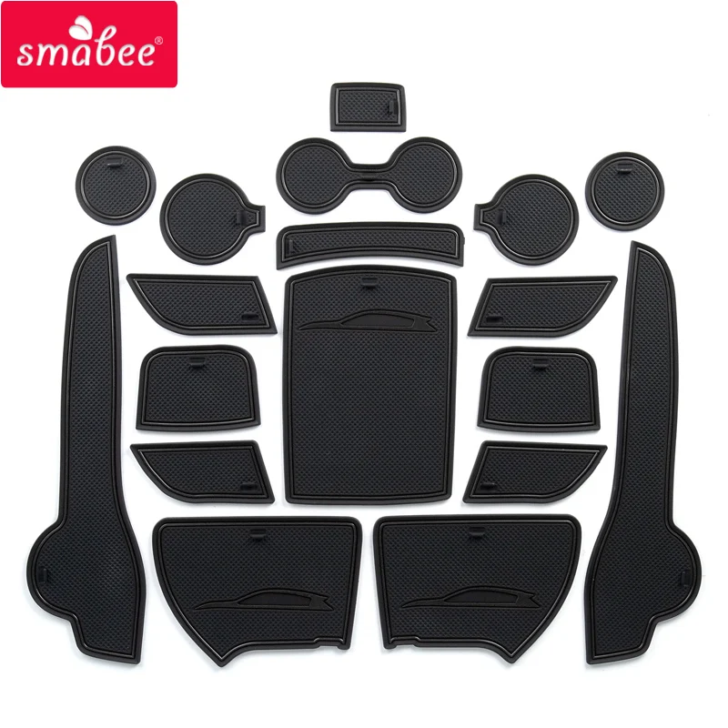 smabee Anti-Slip Gate Slot Mat For KIA SPORTAGE QL 2016 2017 2018 QL 4th Gen Accessories Rubber  Cup Holders Non-slip mats