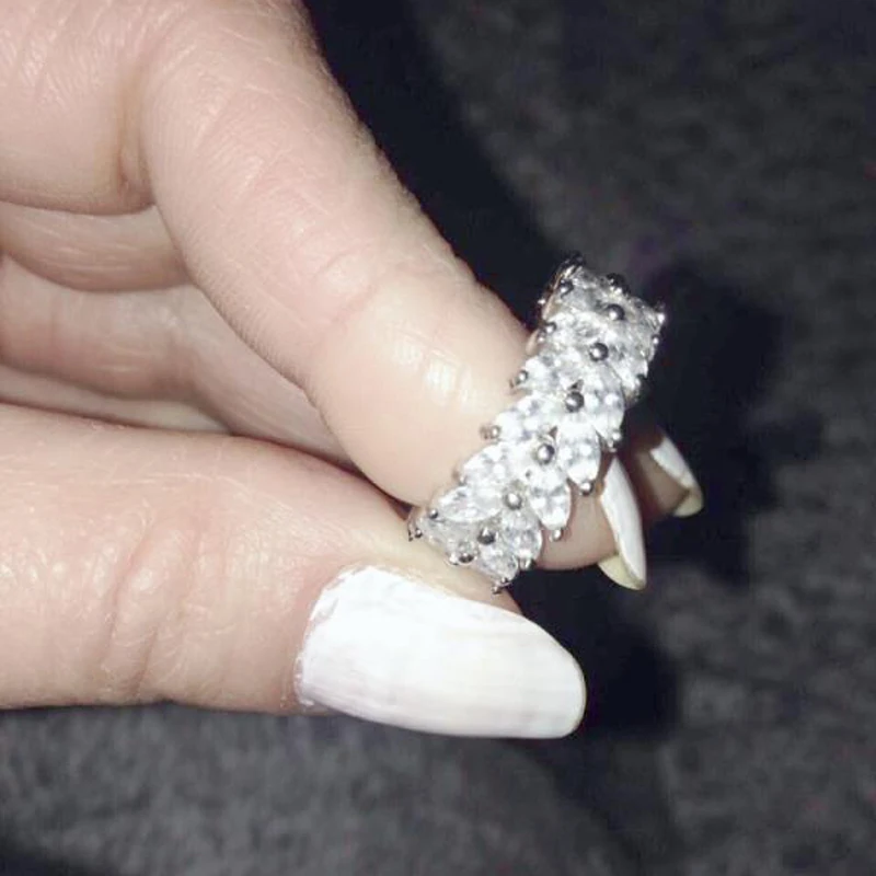 HIBRIDE New Fashion Dubai Jewelry Women Rings AAA Cubic Zirconia Finger Ring For Female Engagement Gifts R-180