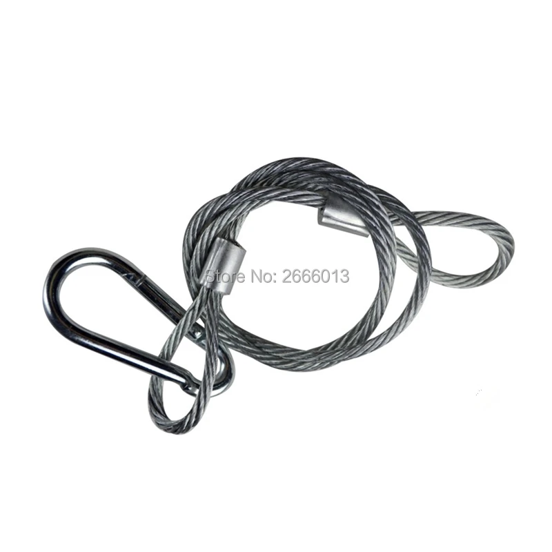1 PCS 3FT Safety Cable Wire Stainless Steel Security Rope Max.Load 110lb for DJ Stage Lighting Par Light/Moving Head Light