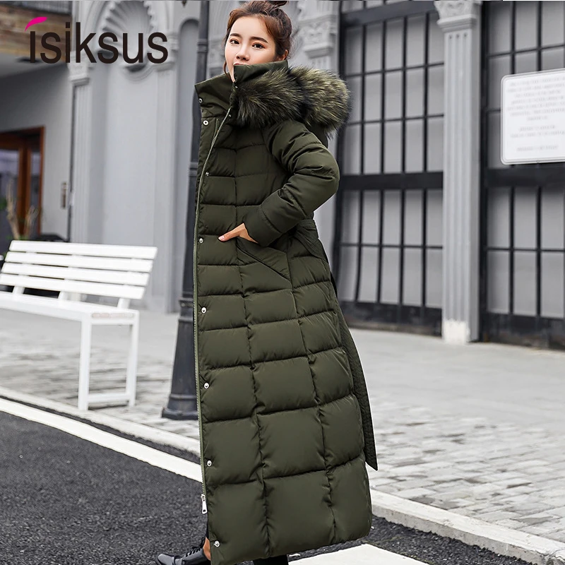 long Parkas korean style fashion quilted jacket women winter outfits 2024 Thicken Warm Long Coat Clothing Hooded Autumn Clothes