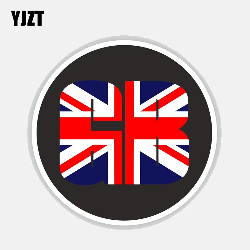 YJZT 11CM*11CM Round GB Great Britain United Kingdom Motorcycle Car Sticker Accessories 6-2756