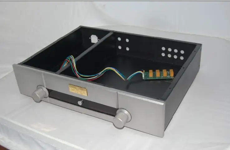 模造ゴールドムンドプリアンプシャーシ/アルミパネル鉄シャーシ/AMPケースエンクロージャボックスDIY