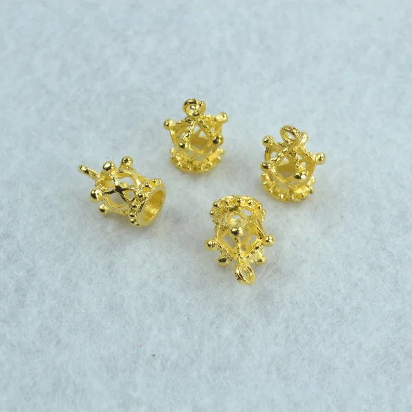 15pcs Gold color crown Charms Necklace Pendant Bracelet Jewelry Making Handmade Crafts diy Supplies 18*13mm N203