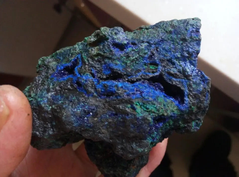 565.7g  Natural Azurite and malachite symbiotic mineral specimen