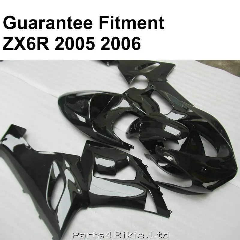 hot sale fairings for Kawasaki ZX6R 05 06 matte black fairing kit Ninja ZX 6R 636 2005 2006 injection molded YY16