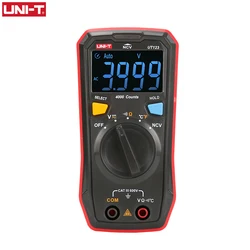 UNI T UT123 UT123D Mini Digital Multimeter Auto Range AC DC Voltage Meter Resistance Capacitance Frequency Tester NCV