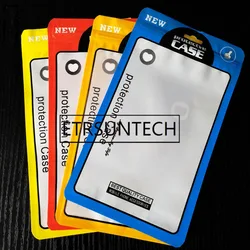 100Pcs 12*21cm 5 colors Plastic Cell Phone Case Bags Mobile Phone Shell Packaging Zipper Pack case