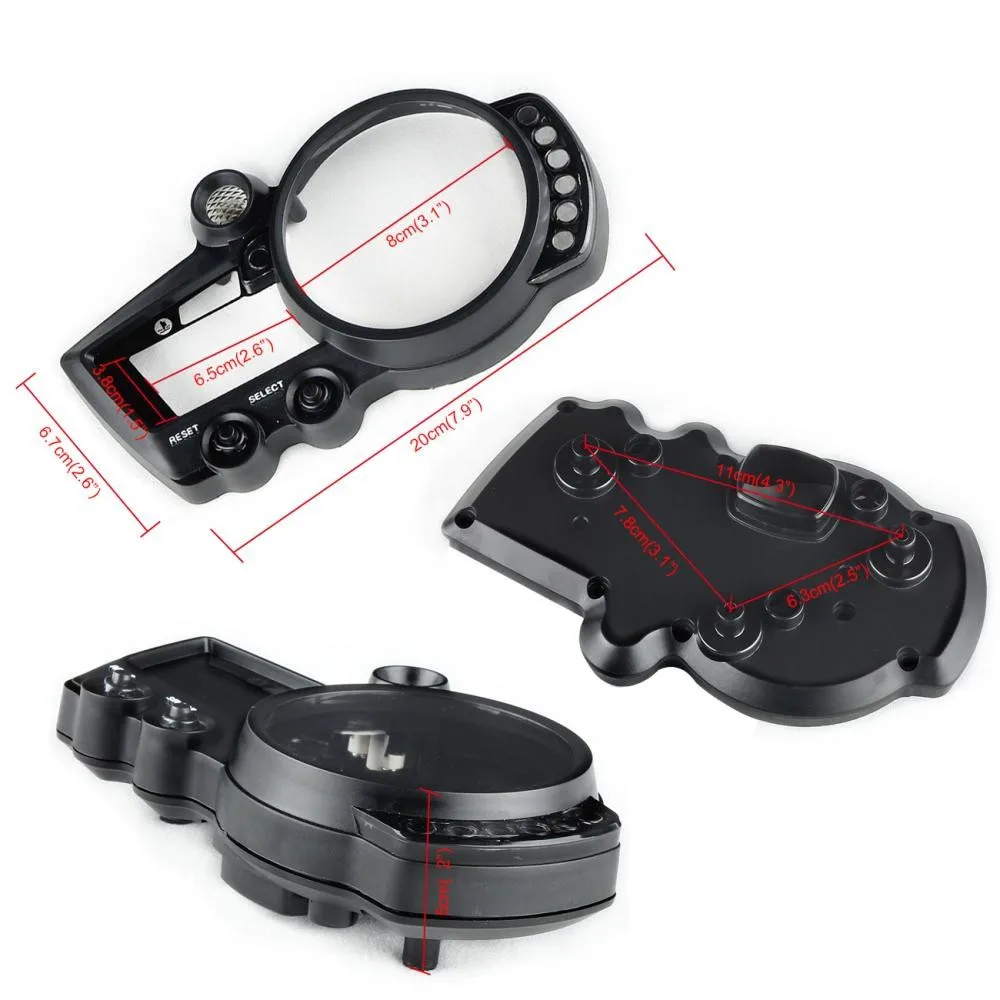 Motorcycle Speedometer Speed Meter Tachometer Gauge Case Cover US Version For Yamaha YZF-R1 YZFR1 YZF R1 2002 2003 02 03
