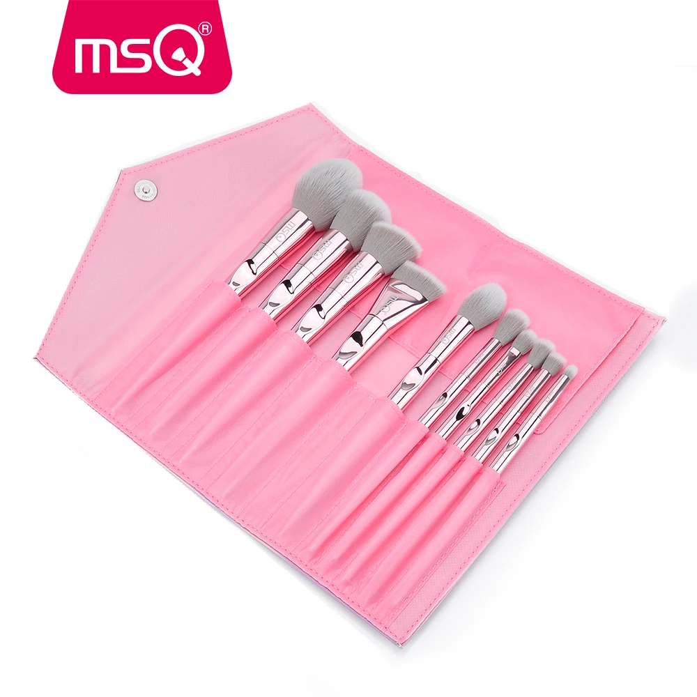 MSQ 10pcs Makeup Brushes Set Blusher Foundation Eyeshadow Make Up Brushes Kit Professional pincel maquiagem Travel Make Up Tool