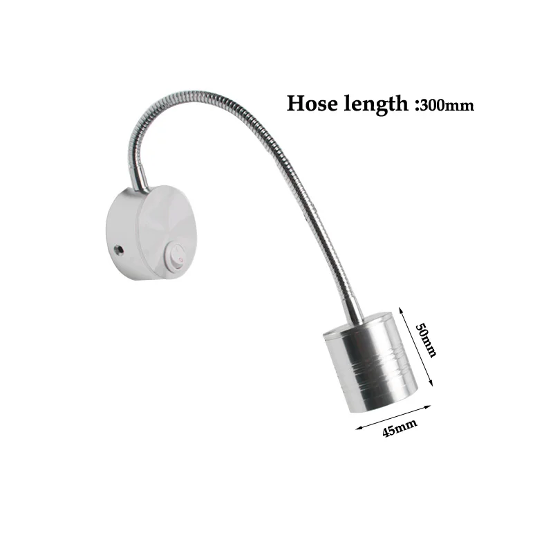 3W 5W LED Hoses Wall Lamp Flexible Home Hotel Bedside Reading Wall Light Modern Fashion Book Lights Aluminum LED Bulbs110V 220V image 4