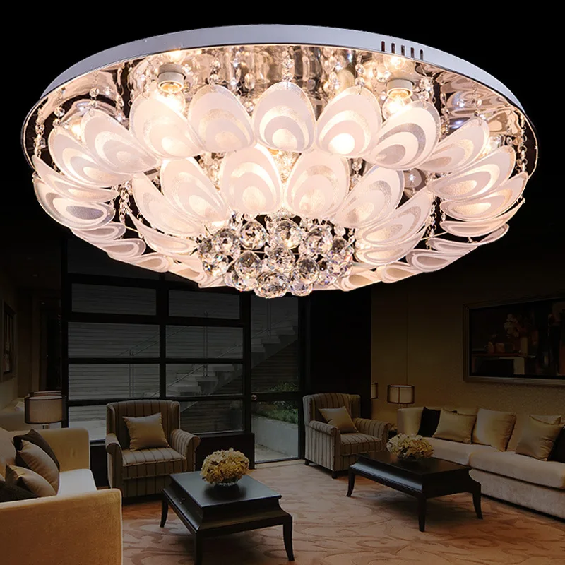 Crystal combination crystal lamp manufacturers selling modern living room lamps ceiling lamps peacock living room lamps SJ82