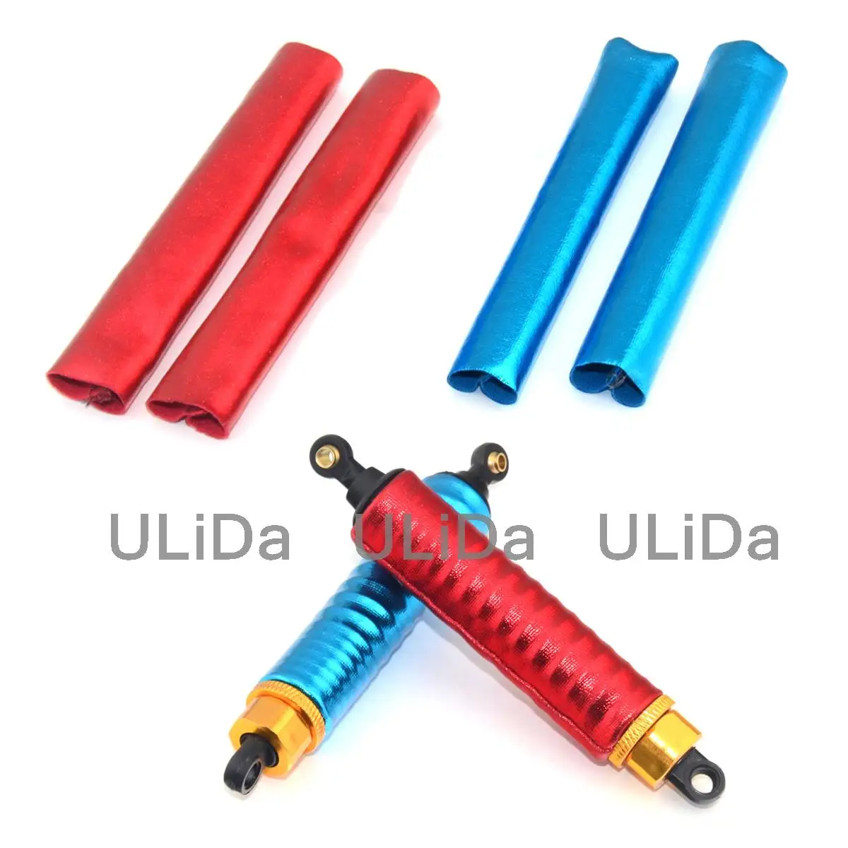 4pcs Shock Absorber Cover Dust-Proof Guard For 1/10 Scale RC Car Truck Buggy HSP HPI Traxxas Redcat Racing Himoto 108004 122004