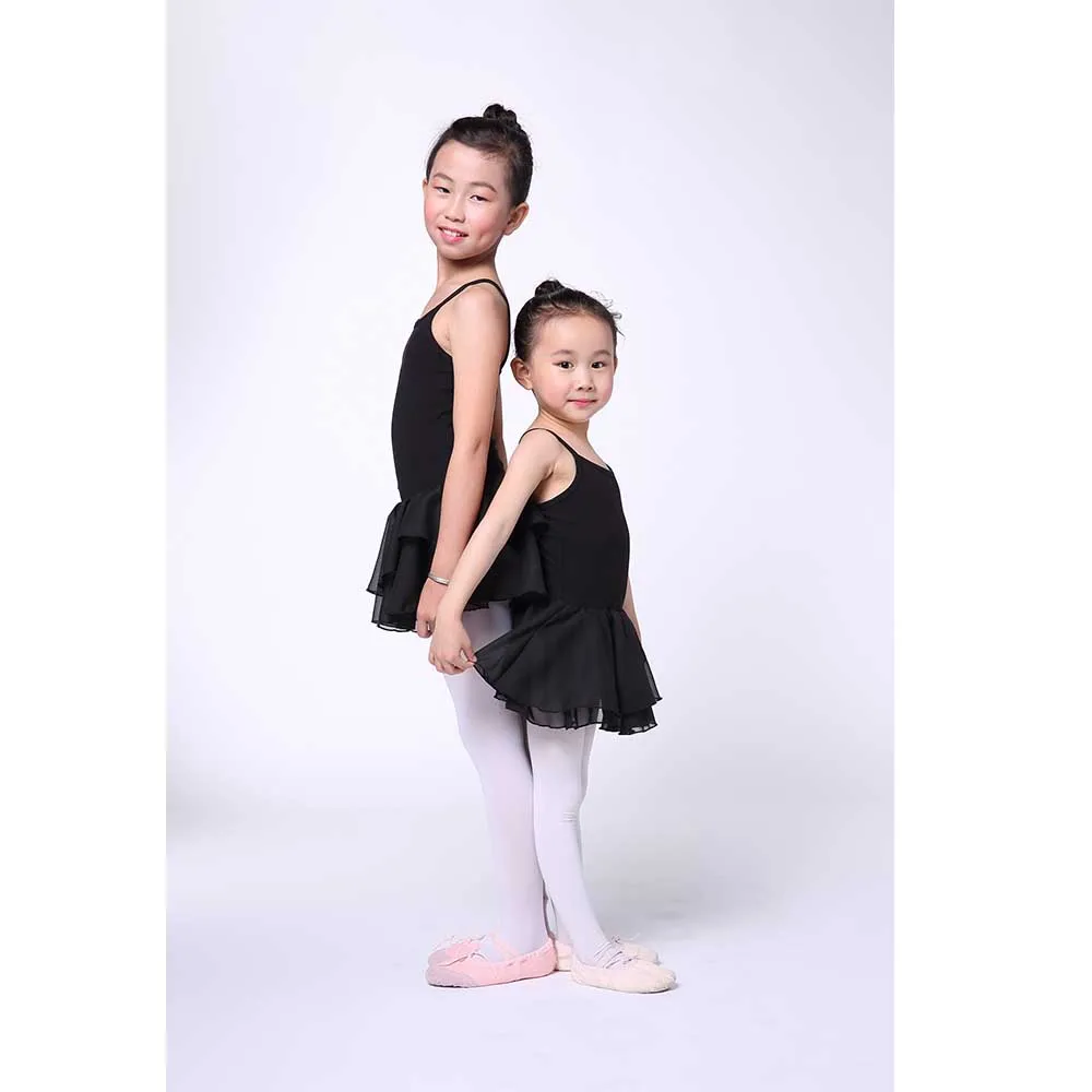 Girls Ballet Leotard Black Ballet Dress Kids Dance Bodysuit Ballerina Costume Nice Swimsuit for Ballet 3 colors Good Quality