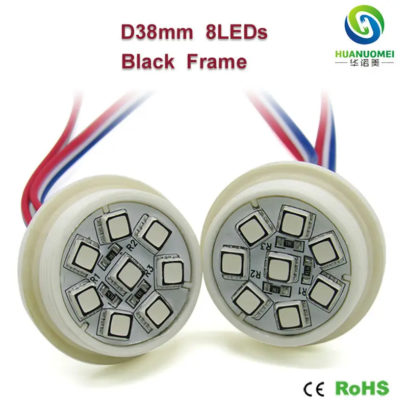 RGB 12v 38mm 8LED UCS1903 smd 5050 led pixel module shenzhen led display light full color addressable digital bulb lamp lighting