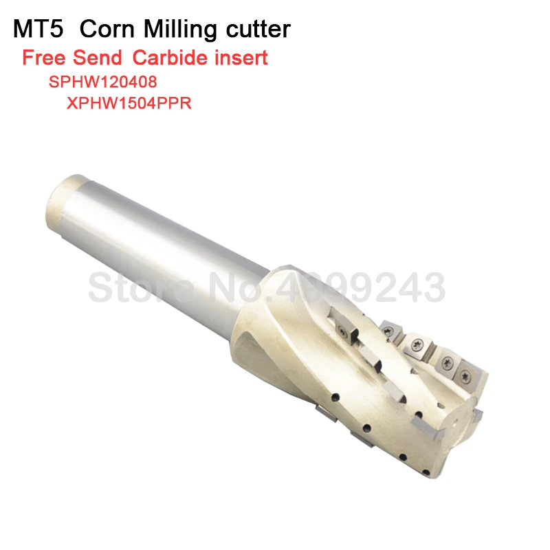 MT5  50  63 SPHW120408 XPHW1504PPR Insert corn milling cutter Rough milling cutter Rod Side Roughing Cutting Spiral Groove Machi